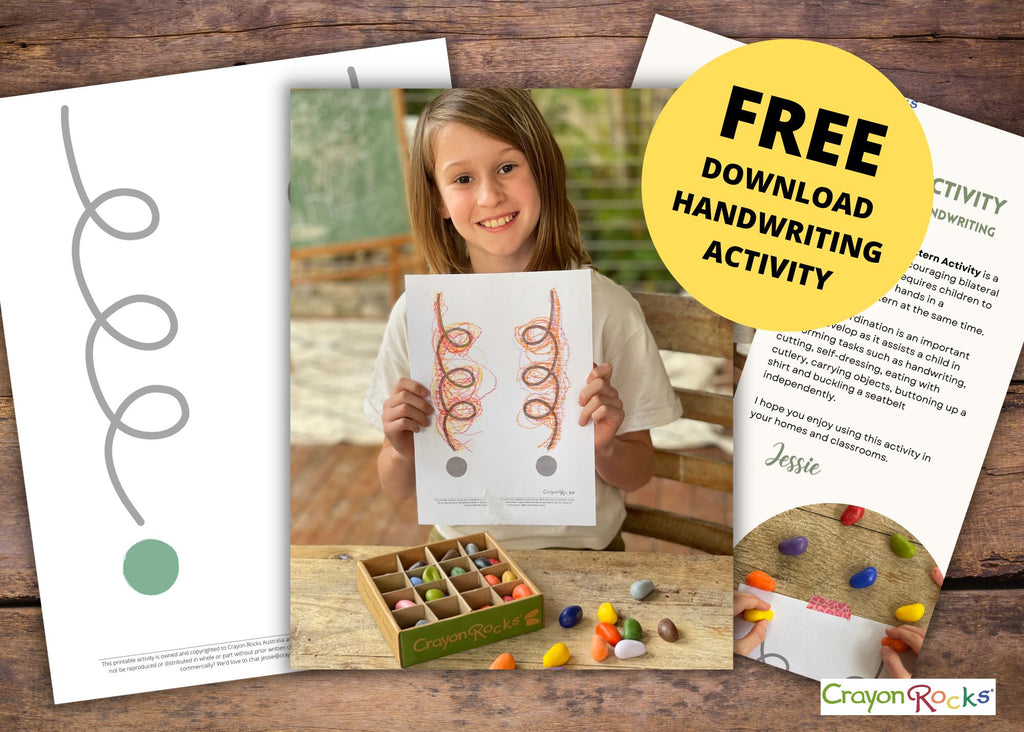 Free Printable / Bilateral Coordination Activity For Handwriting