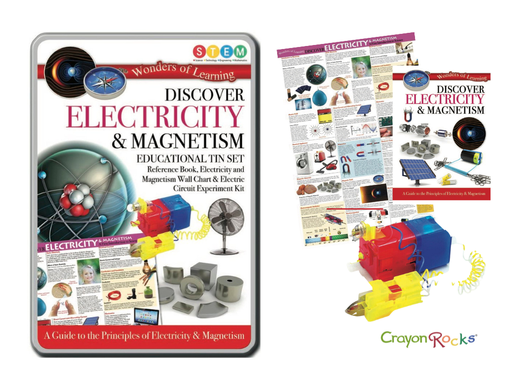 Educational Box Set, STEM Discover Electricity and Magnetism Kit