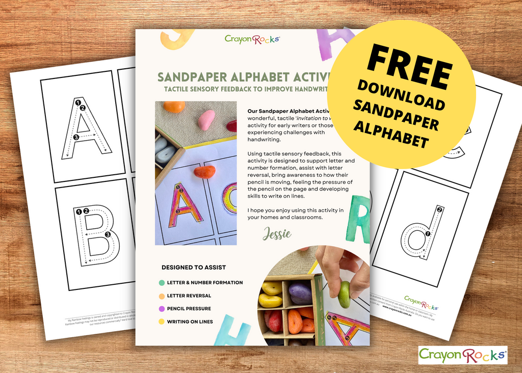 Free Printable / Sandpaper Alphabet Activity