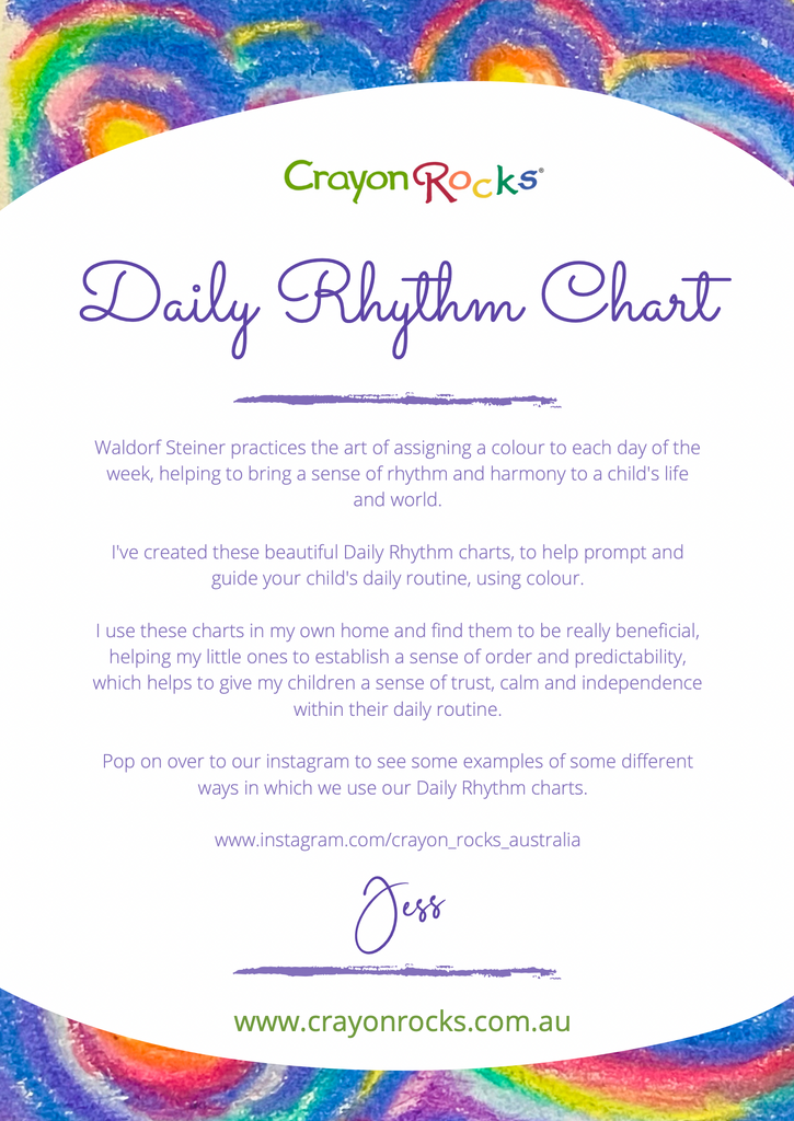 Free Printable / Daily Rhythms Chart